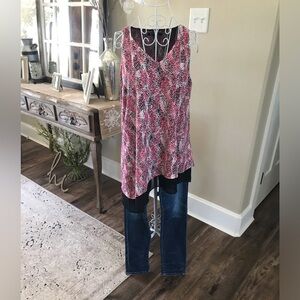 Zac & Rachel Sleeveless Blouse, Medium, NWOT